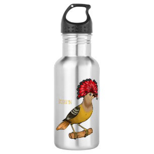 Bouteille D'eau Illustration de la caricature royale d'oiseau