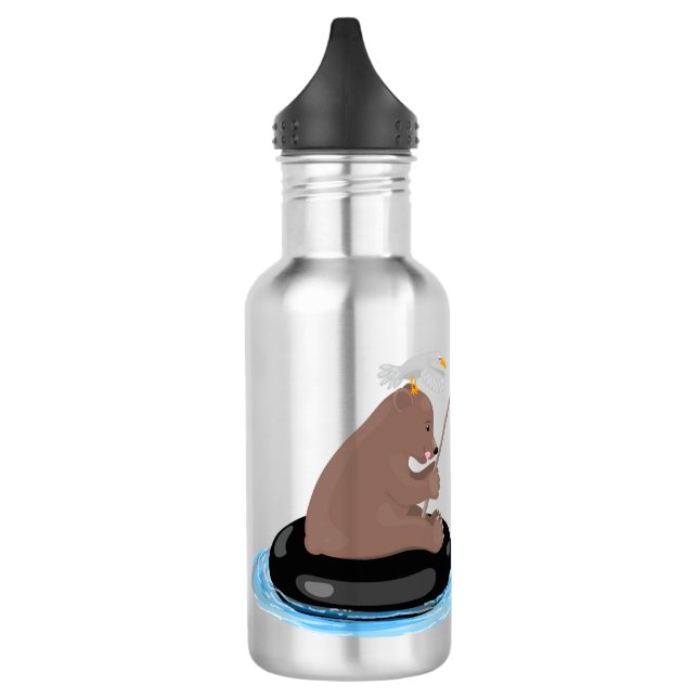 Bouteille D'eau Illustration de la pêche de l'ourson mou (Gauche)