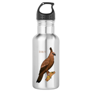 Bouteille D'eau Illustration de l'aigle à faucon de Javan