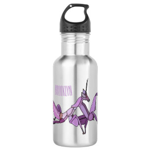 Bouteille D'eau Illustration de l'orchidée mante