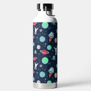 Bouteille D'eau Illustration de motif spatial