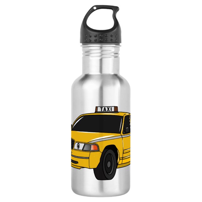 Bouteille D'eau Illustration de taxi (Devant)