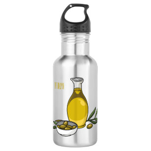 Bouteille D'eau Illustration d'huile d'olive