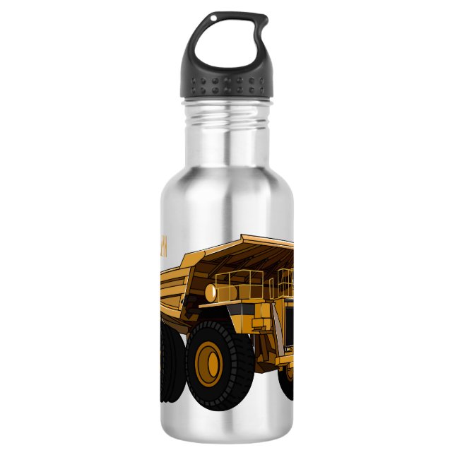 Bouteille D'eau Illustration d'un camion à grande échelle (Devant)