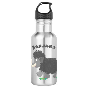 Bouteille D'eau Illustration d'un mammouth laineux mou