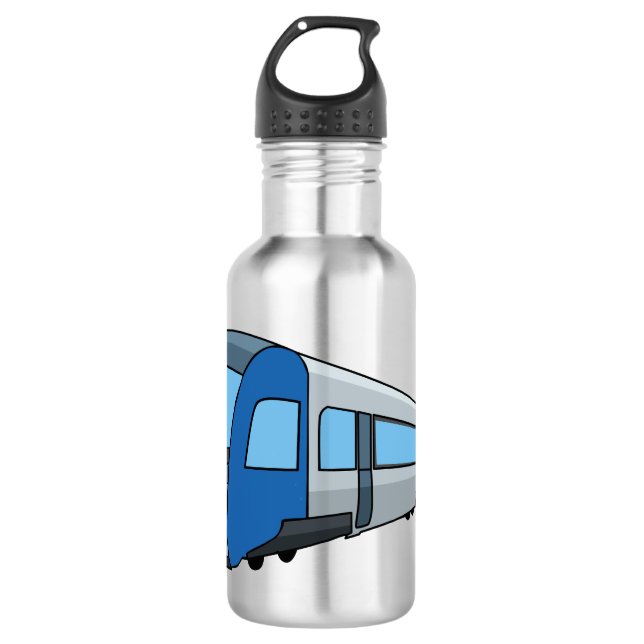 Bouteille D'eau Illustration d'un train électrique (Devant)