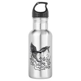 Bouteille D'eau Illustration en noir et blanc de Kingfisher