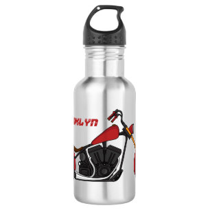 Bouteille D'eau Illustration motocyclette de style hélicoïdal