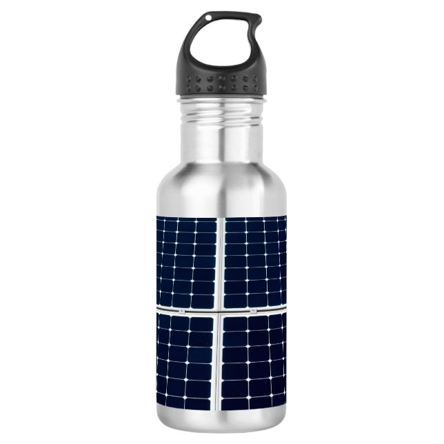 Bouteille D'eau Image amusante du panneau d'énergie solaire (Devant)