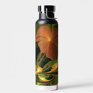 Bouteille D'eau Imaginaire Plante Abstrait rouille verte Brown fra