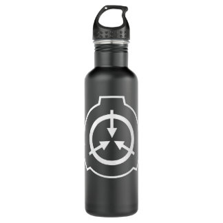 Bouteille D'eau Impression avant et arrière du logo SCP Foundation