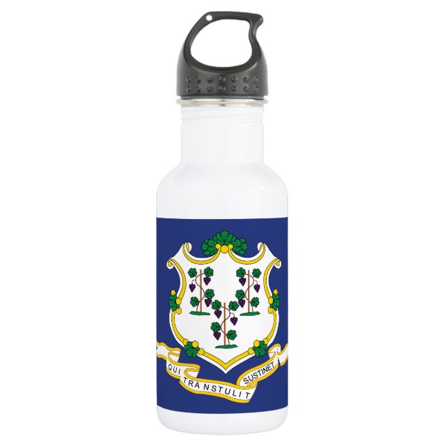 Bouteille D'eau Indicateur d'état Connecticut (Devant)