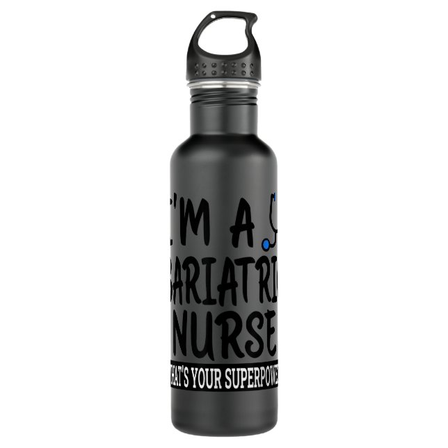 Bouteille D'eau Infirmière bariatrique Funny Nurse School et appli (Devant)
