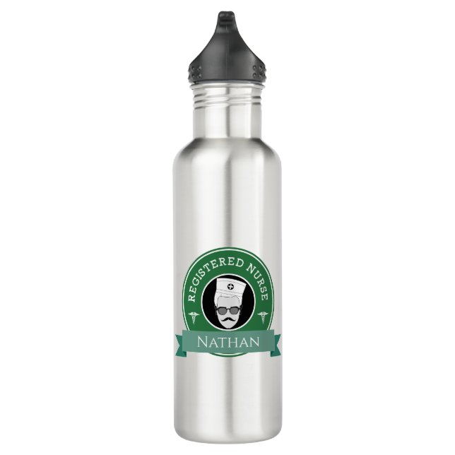 Bouteille D'eau Infirmière inscrite moderne RN Badge personnalisé  (Droite)