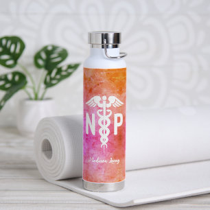 Bouteille D'eau Infirmière Praticien NP Pink Médicale Personnalisé