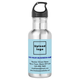 Bouteille D'eau Informations commerciales Étiquette bleu clair