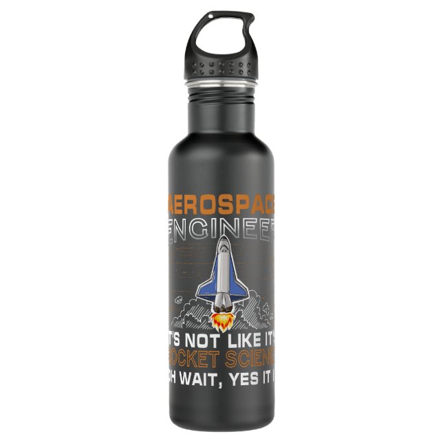 Bouteille D'eau Ingénieur Aérospatial cool Pour Hommes Femmes Aéro (Devant)