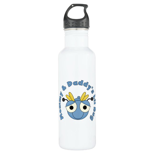 Bouteille D'eau Insecte de Lil de maman et de papa (Devant)