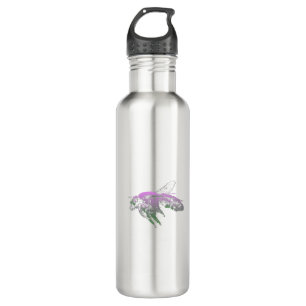 Bouteille D'eau Insecter l'abeille rose