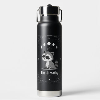 Bouteille D'eau Inspiration de tarot de Jimothy Raccoon mignon drô