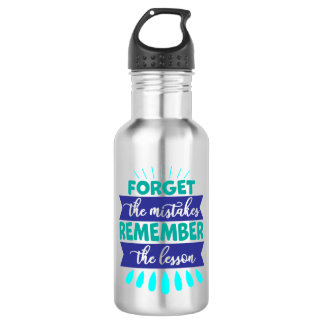 Bouteille D'eau Inspiration Mots "oubliez les erreurs" Tumbler
