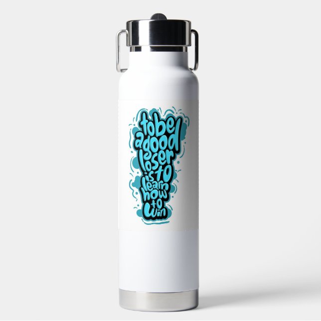 Bouteille d'eau inspirée - Motivation colorée (Salle de sport)