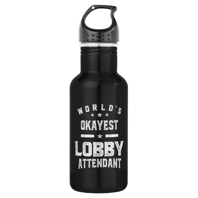 Bouteille D'eau Intendant Du Hall Titre Du Travail Cadeau (Devant)