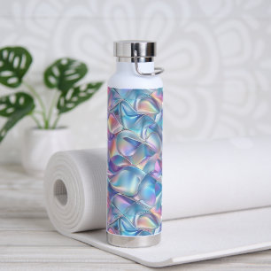 Bouteille D'eau Iridescente métallique 6 géométrique