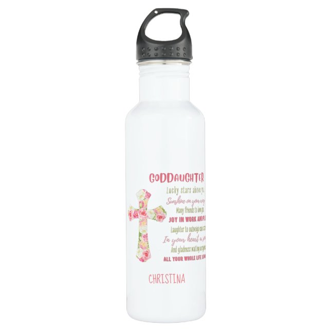 Bouteille D'eau Irish Blessing For GODDAUGHTER - Cadeau Personnali (Devant)