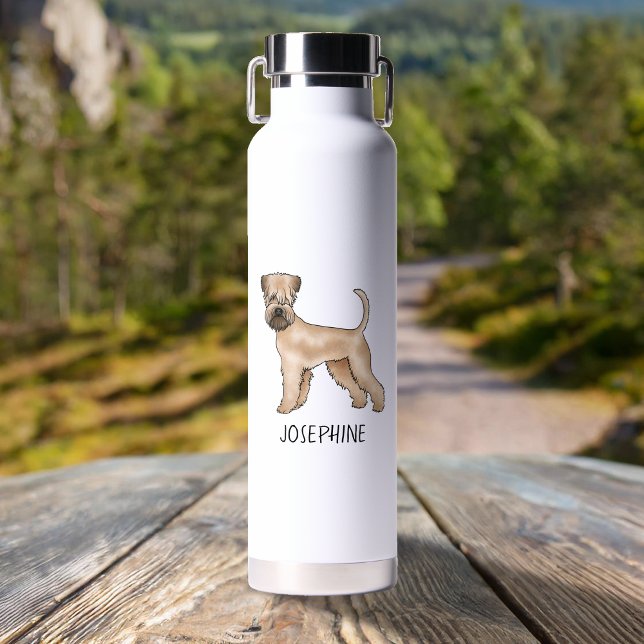 Bouteille D'eau Irlandais Terrier Roue À Revêtement Doux Et Nom Pe (Créateur téléchargé)