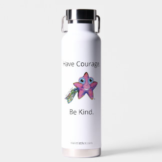 Bouteille D'Eau - Isolé, Avoir Courage. Sois Genti