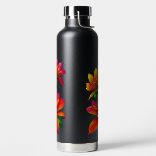 Bouteille d'eau isolée à la florale - Design dynam