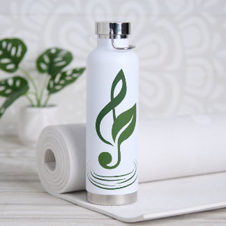 Bouteille d'eau isolée Logo Heather Niemi Savage