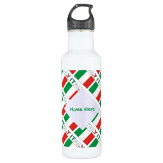 Bouteille D'eau Italian Flag Republic Day Pride Personalized Gift