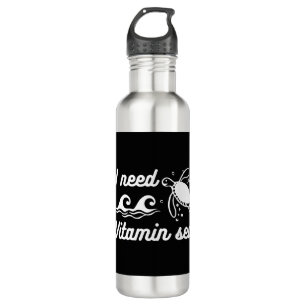Bouteille D'eau J'ai besoin de la tortue marine vitamine