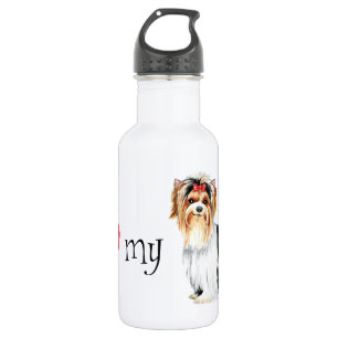 Bouteille D'eau J'aime ma Biewer Terrier