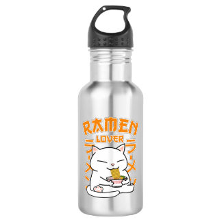 Bouteille D'eau Japonais Ramen Chat Ramen Lover