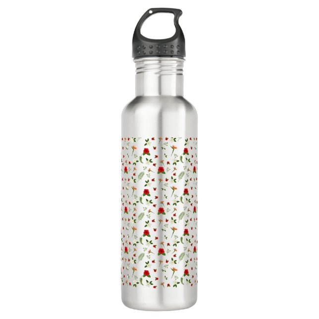 Bouteille D'eau Jardin Floral (Devant)