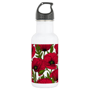 Bouteille D'eau Jardin Red Poppy 2