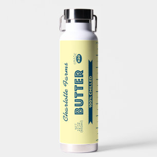 Bouteille D'eau Jaune Beurre Rétro Personnalisé