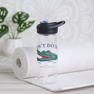 Bouteille D'eau Je ne fais pas de sieste Alligator - le Lotus blan