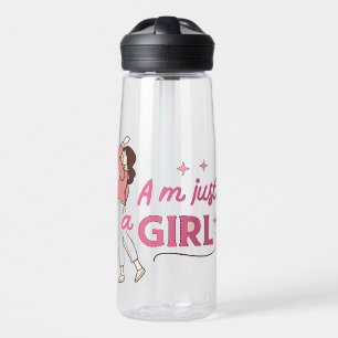Bouteille D'eau "Je ne suis qu’une fille" Retro Feminist Empowerme
