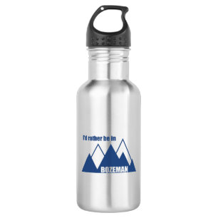 Bouteille D'eau Je Préférerais Être À Bozeman Montana Mountain