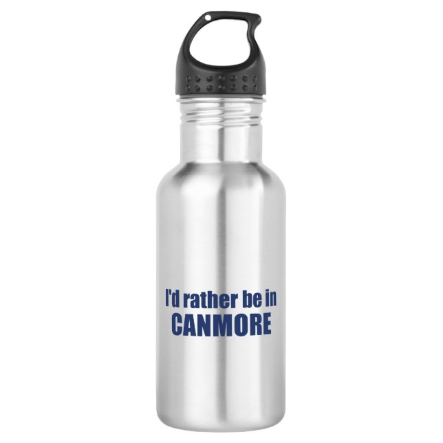 Bouteille D'eau Je préférerais être à Canmore (Devant)