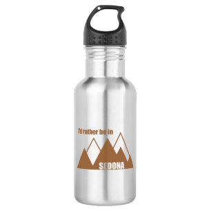 Bouteille D'eau Je Préférerais Être À Sedona Mountain