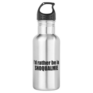 Bouteille D'eau Je préférerais être à Snoqualmie Washington