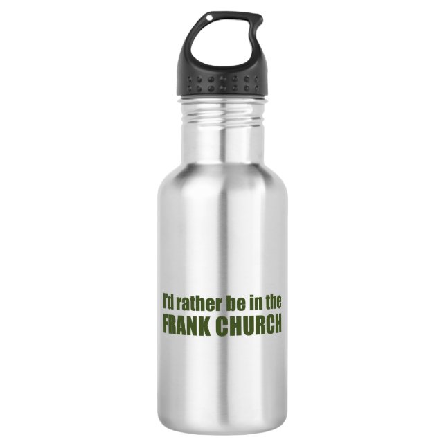 Bouteille D'eau Je Préférerais Être Dans L'Église Frank (Devant)