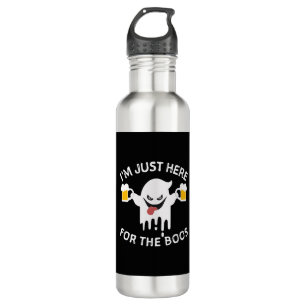 Bouteille D'eau Je suis juste ici pour l'Halloween drôle Boos