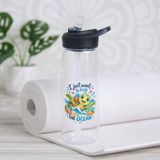 Bouteille D'eau Je veux juste serrer l'océan dans mes bras