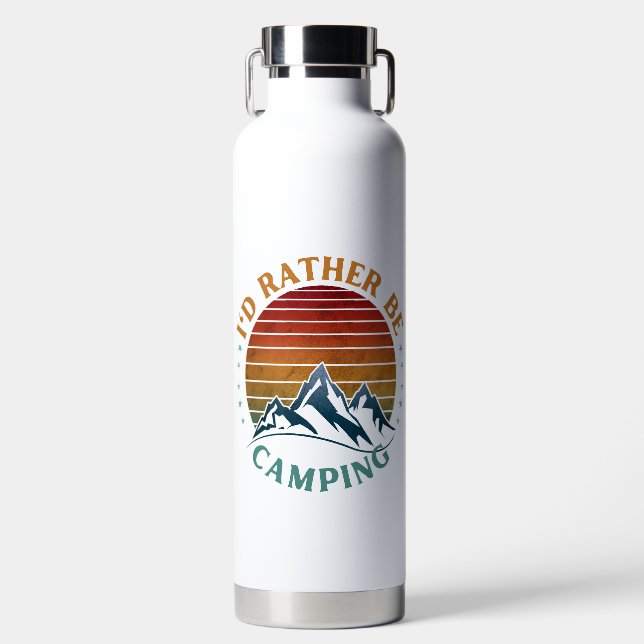BOUTEILLE D'EAU JE VOUDRAIS PLUTÔT CAMPER (Avant)
